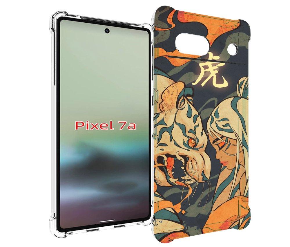 

Чехол MyPads Тигр и девушка друзья для Google Pixel 7A, Tocco