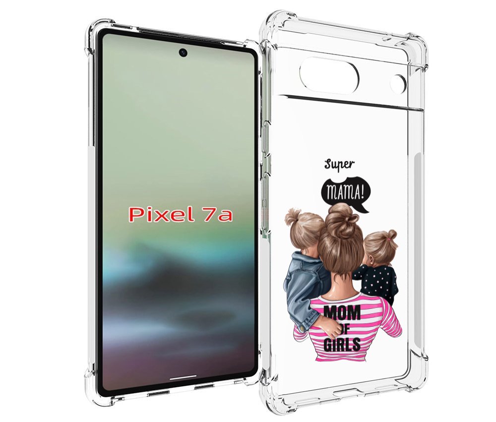 

Чехол MyPads Супер-мама-2 женский для Google Pixel 7A, Tocco