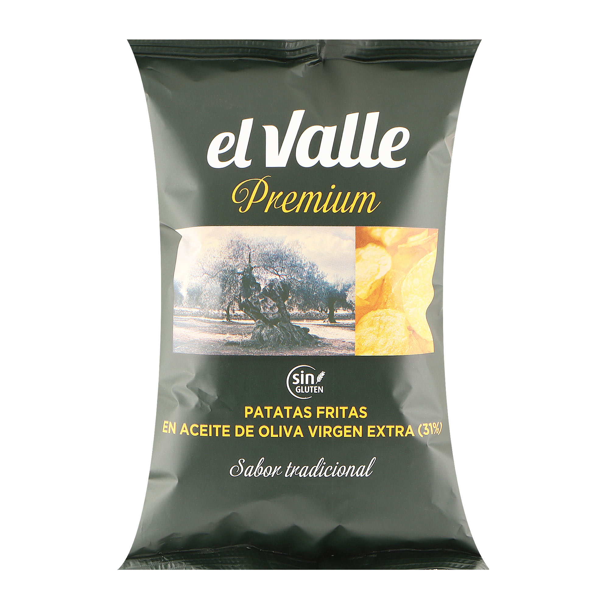 Чипсы El Valle со вкусом оливкового масла, 120 г