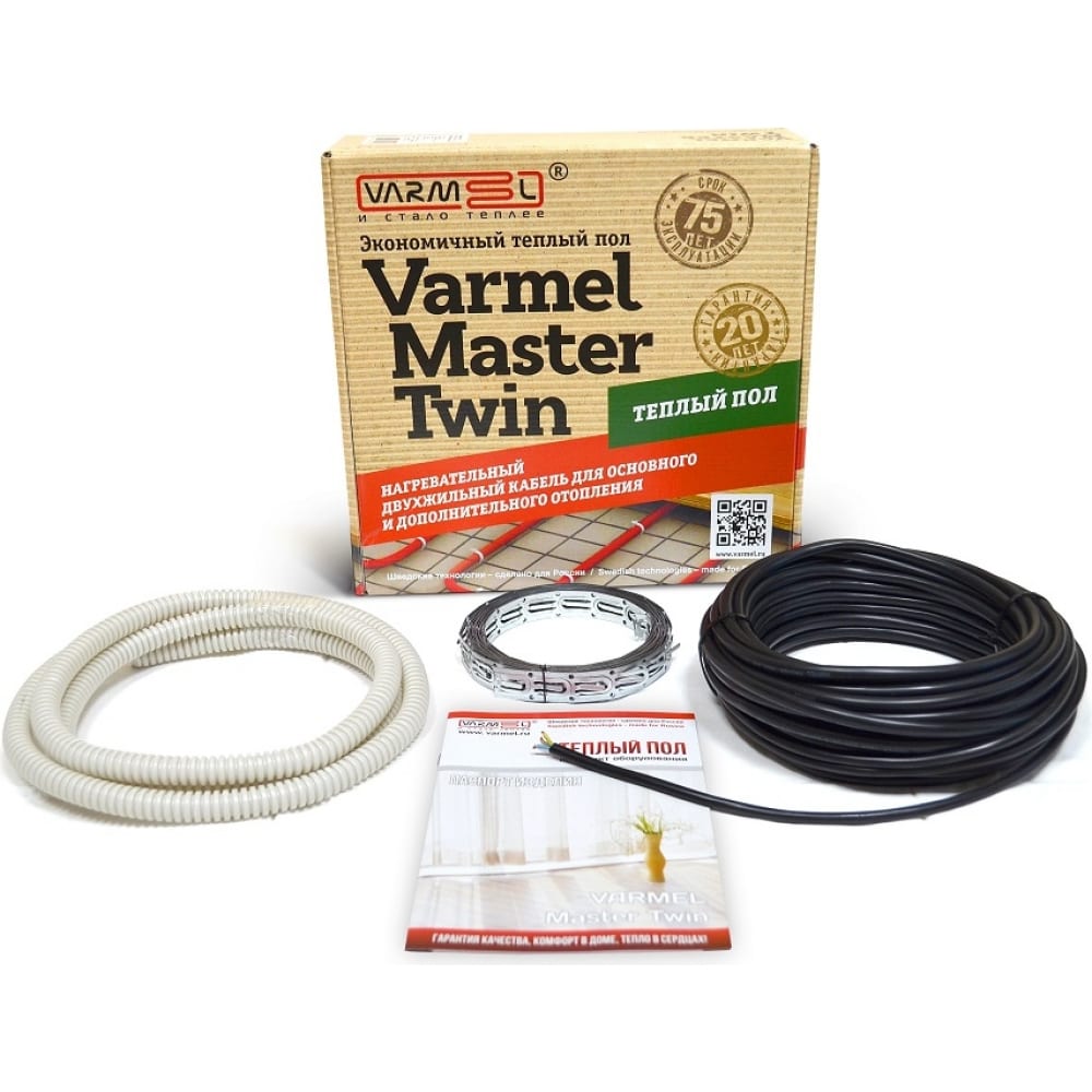 VARMEL Нагревательный кабель Master Twin 920Вт-18,5Вт/м 50м теплый пол в стяжку 285