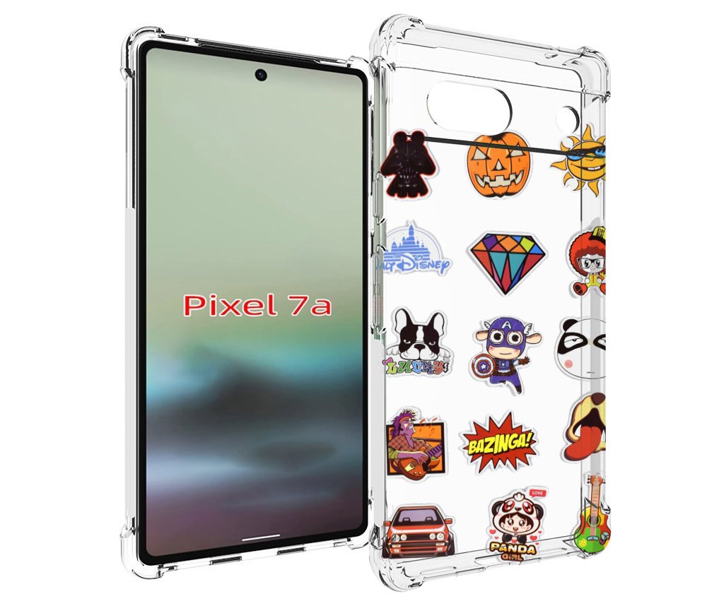 

Чехол MyPads Стикеры-2 для Google Pixel 7A, Tocco