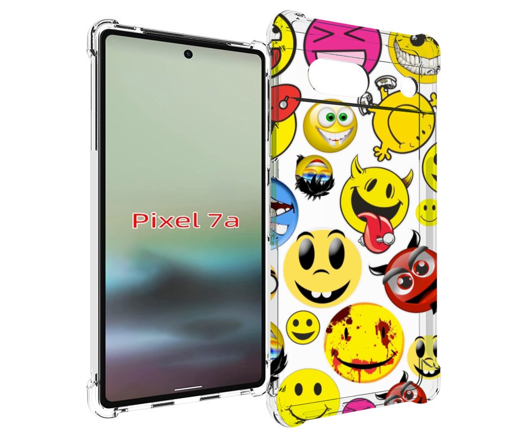 

Чехол MyPads Смайлики для Google Pixel 7A, Tocco