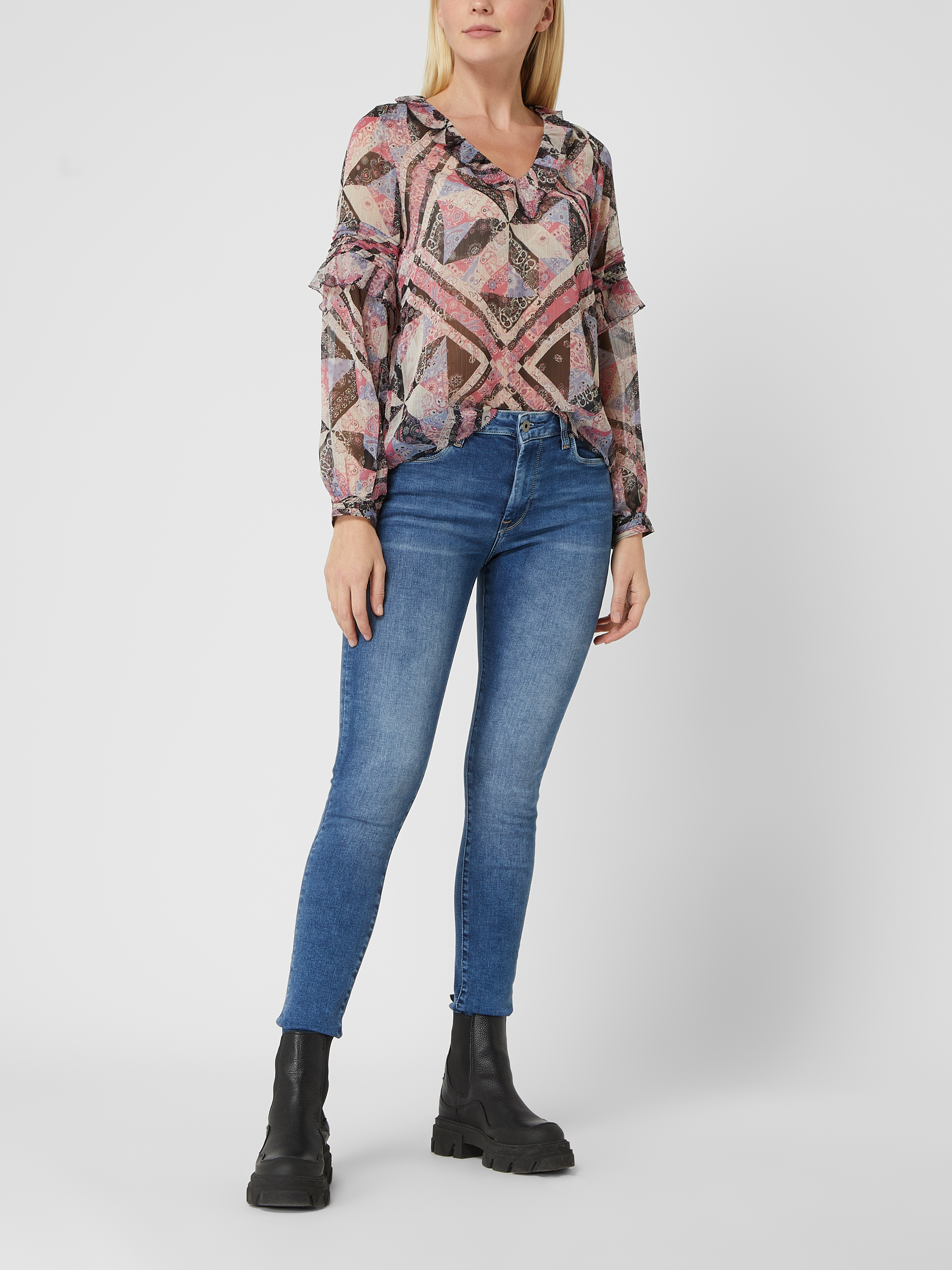 

Блуза женская Pepe Jeans 1692999 розовая S доставка из-за рубежа, Разноцветный, 1692999