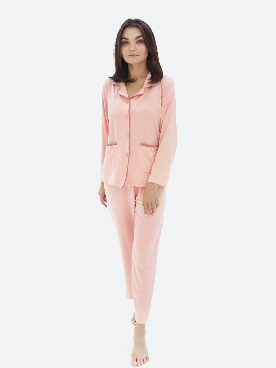 Пижама женская БЛИЗКО New Cotton розовая M