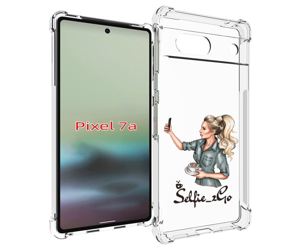 

Чехол MyPads Селфи-девушка женский для Google Pixel 7A, Tocco