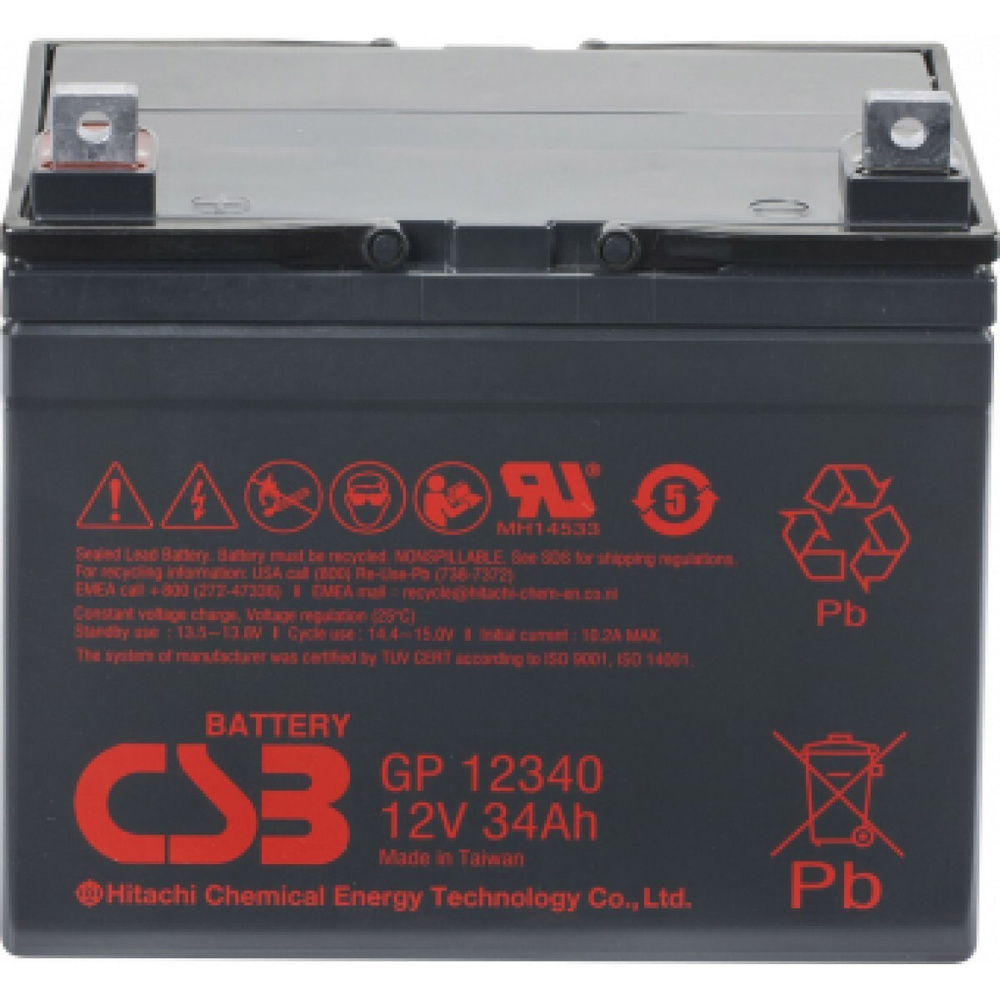 

Аккумулятор для ИБП CSB GP12340 34 А/ч 12 В (GP12340), GP12340