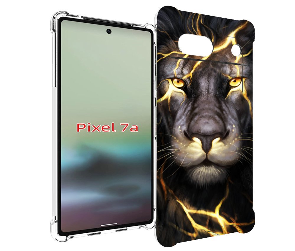 

Чехол MyPads Светящийся-лев мужской для Google Pixel 7A, Tocco