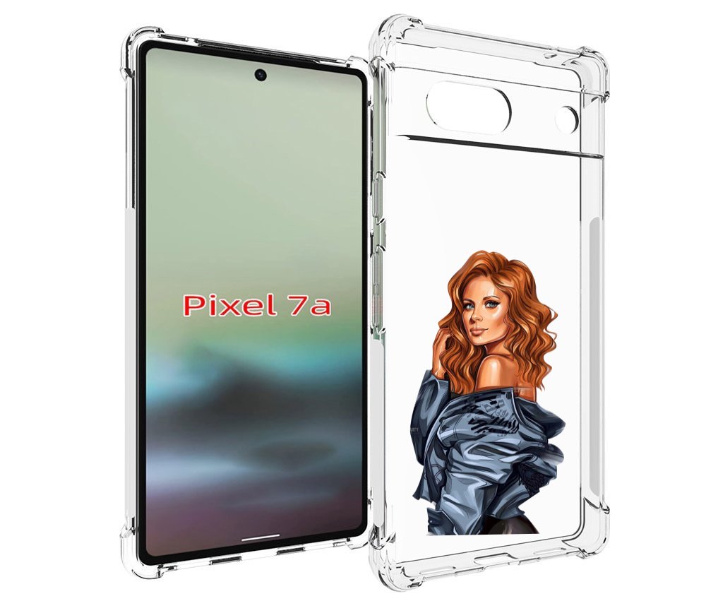 

Чехол MyPads Рыжая-девушка женский для Google Pixel 7A, Tocco
