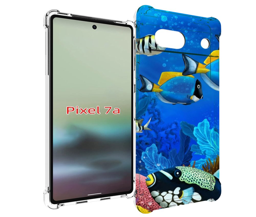 Чехол MyPads Рыбки для Google Pixel 7A