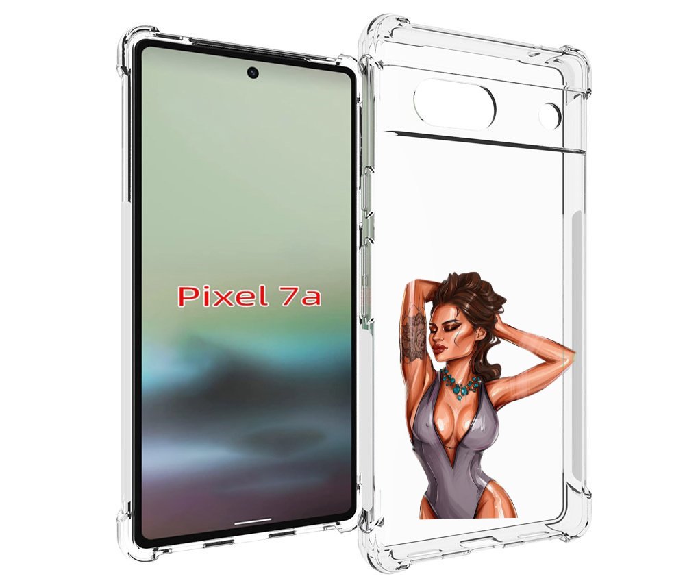 

Чехол MyPads Роскошная-девушка женский для Google Pixel 7A, Tocco