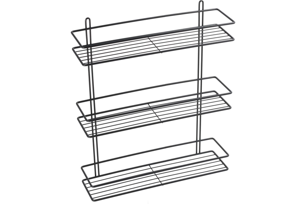 Полка тройная Fixsen черная (FX-730B-3)