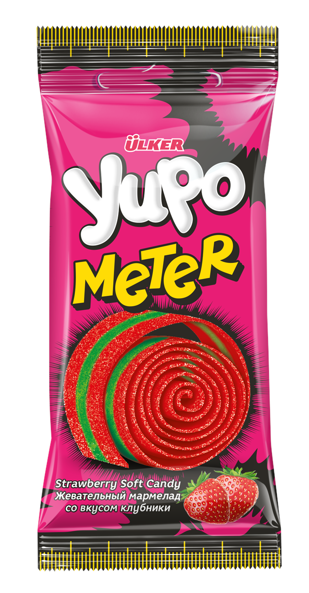 Мармелад жевательный ulker Yupo Meter со вкусом клубники, 50 г