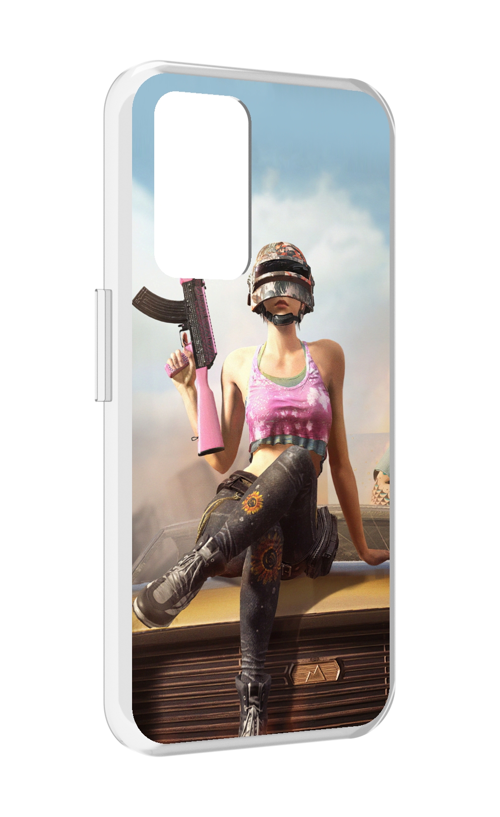 

Чехол MyPads девушка из PUBG для Realme GT Neo3T, Прозрачный, Tocco
