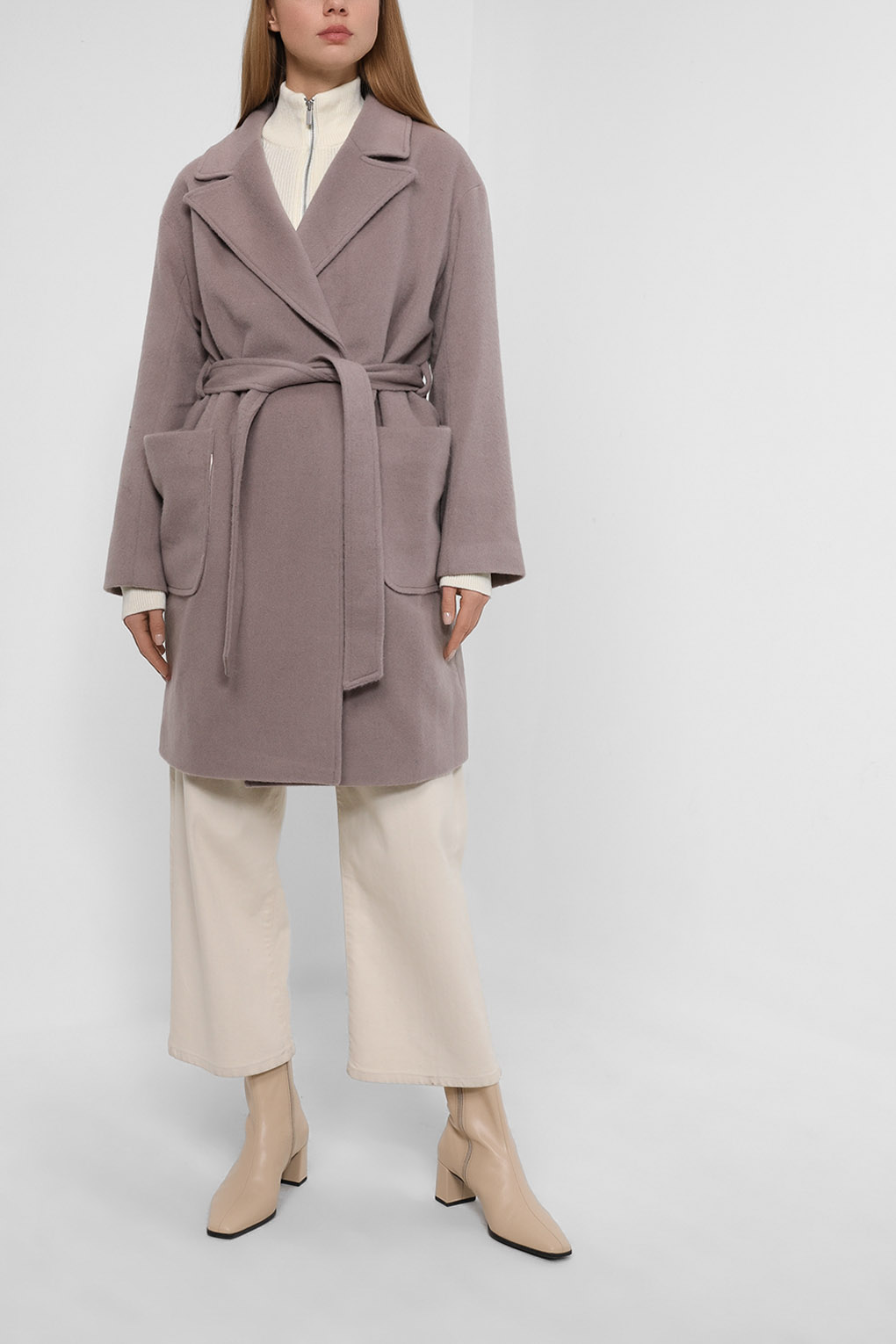 

Пальто женское Belucci BL22086161CD-017 бежевое 42 RU, BL22086161CD-017