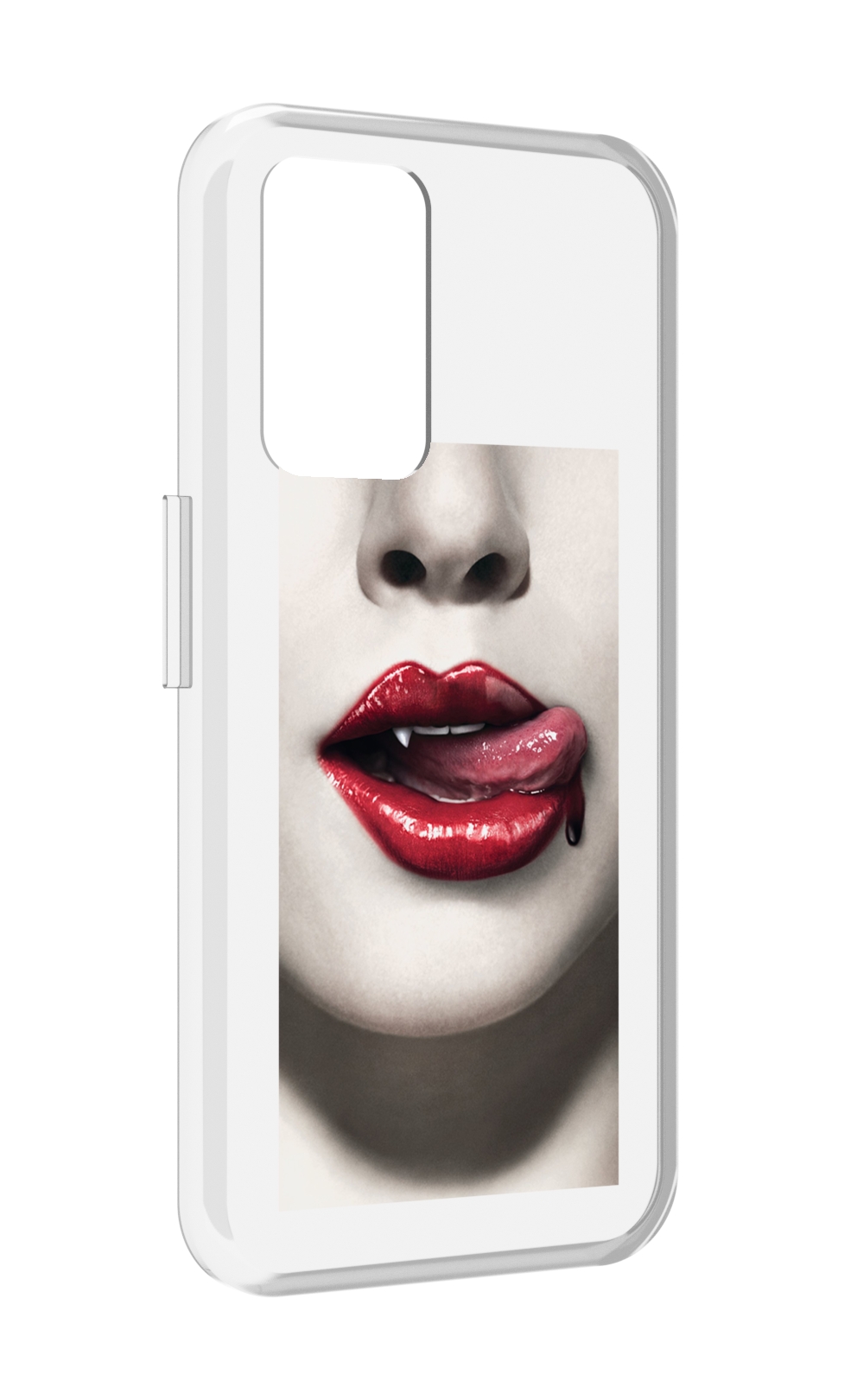 

Чехол MyPads губы-вампирши для Realme GT Neo3T, Прозрачный, Tocco
