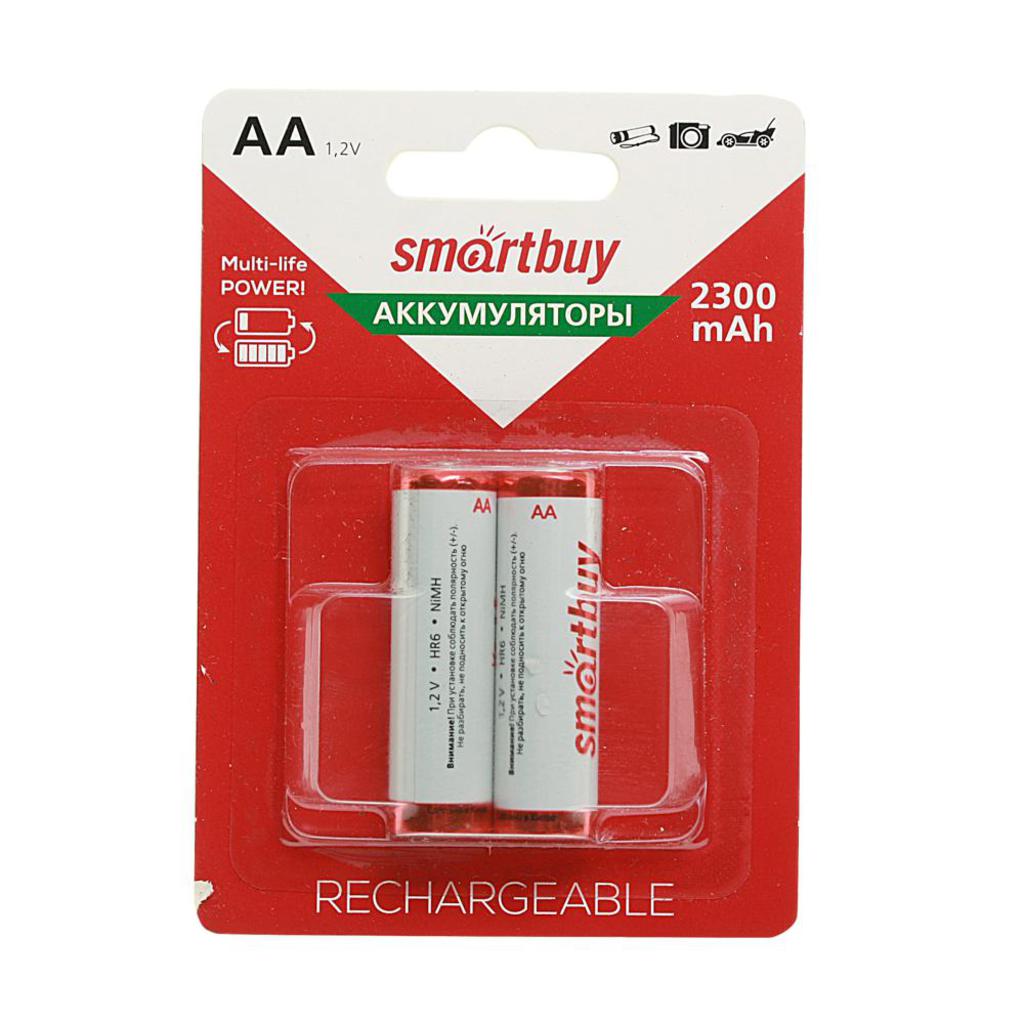 

Батарейка AA HR6 1.2V аккумулятор Ni-MH 2300mAh блистер (2шт.) SMART BUY SBBR-2A02BL2300