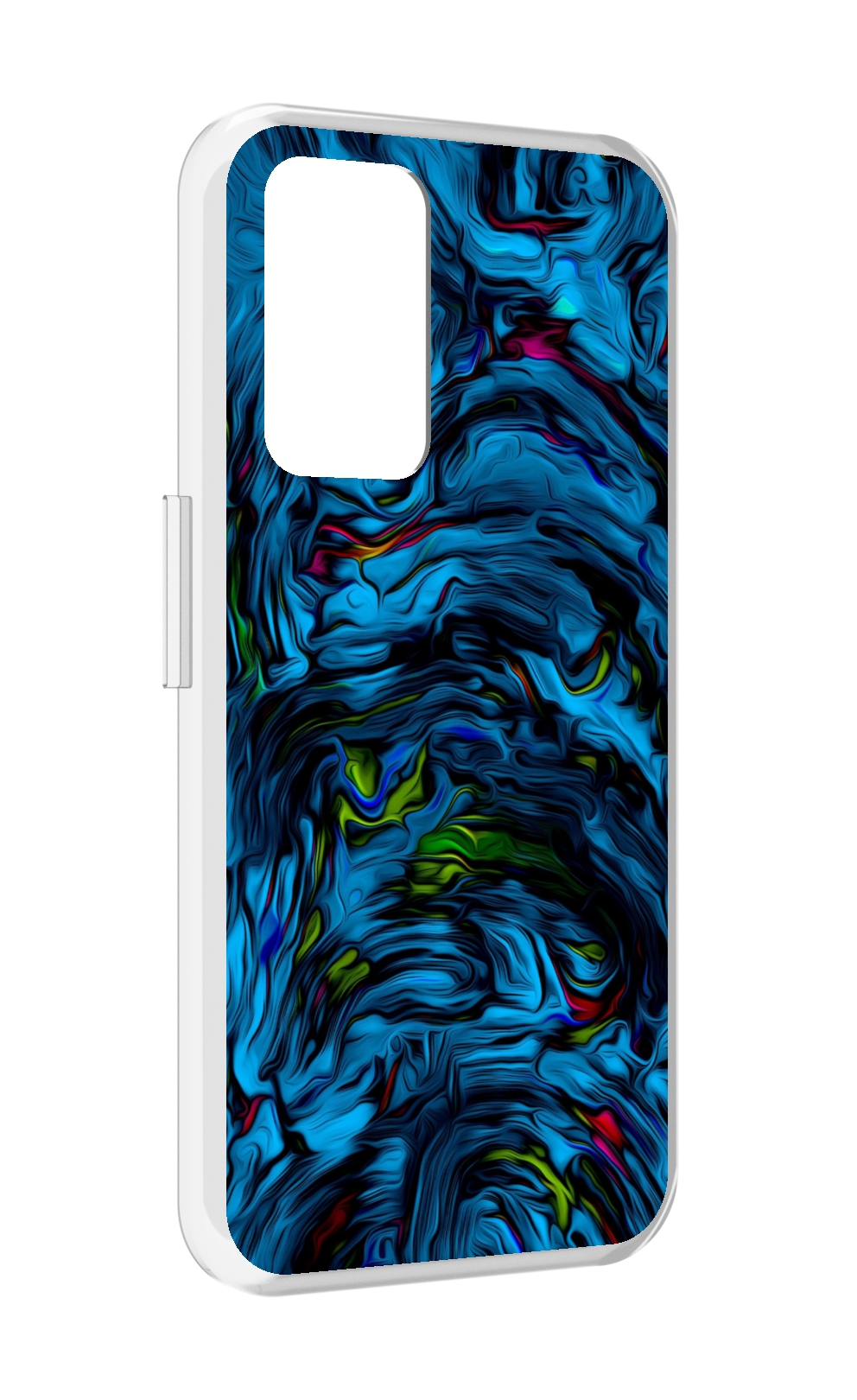 

Чехол MyPads голубая краска в темноте для Realme GT Neo3T, Прозрачный, Tocco