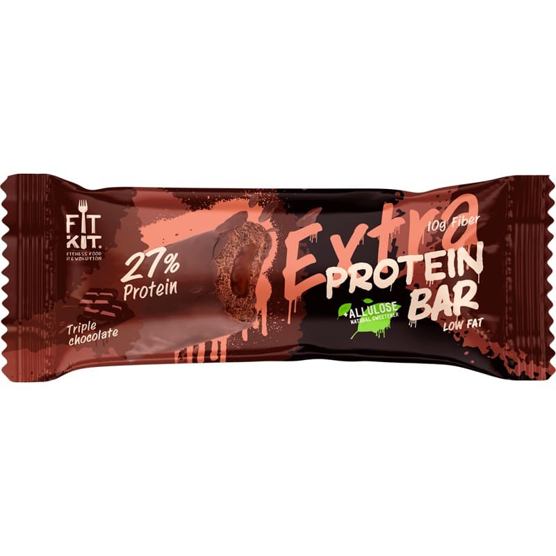 

Fit Kit Protein Bar Extra 55 г (вкус: тройной шоколад)