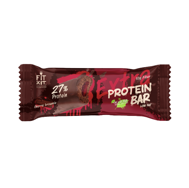 

Fit Kit Protein Bar Extra 55 г (вкус: вишнёвый брауни)