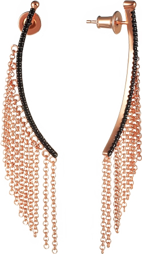 

Серьги женские из серебра Джей Ви SY-355883-E, фианит, SY-355883-E