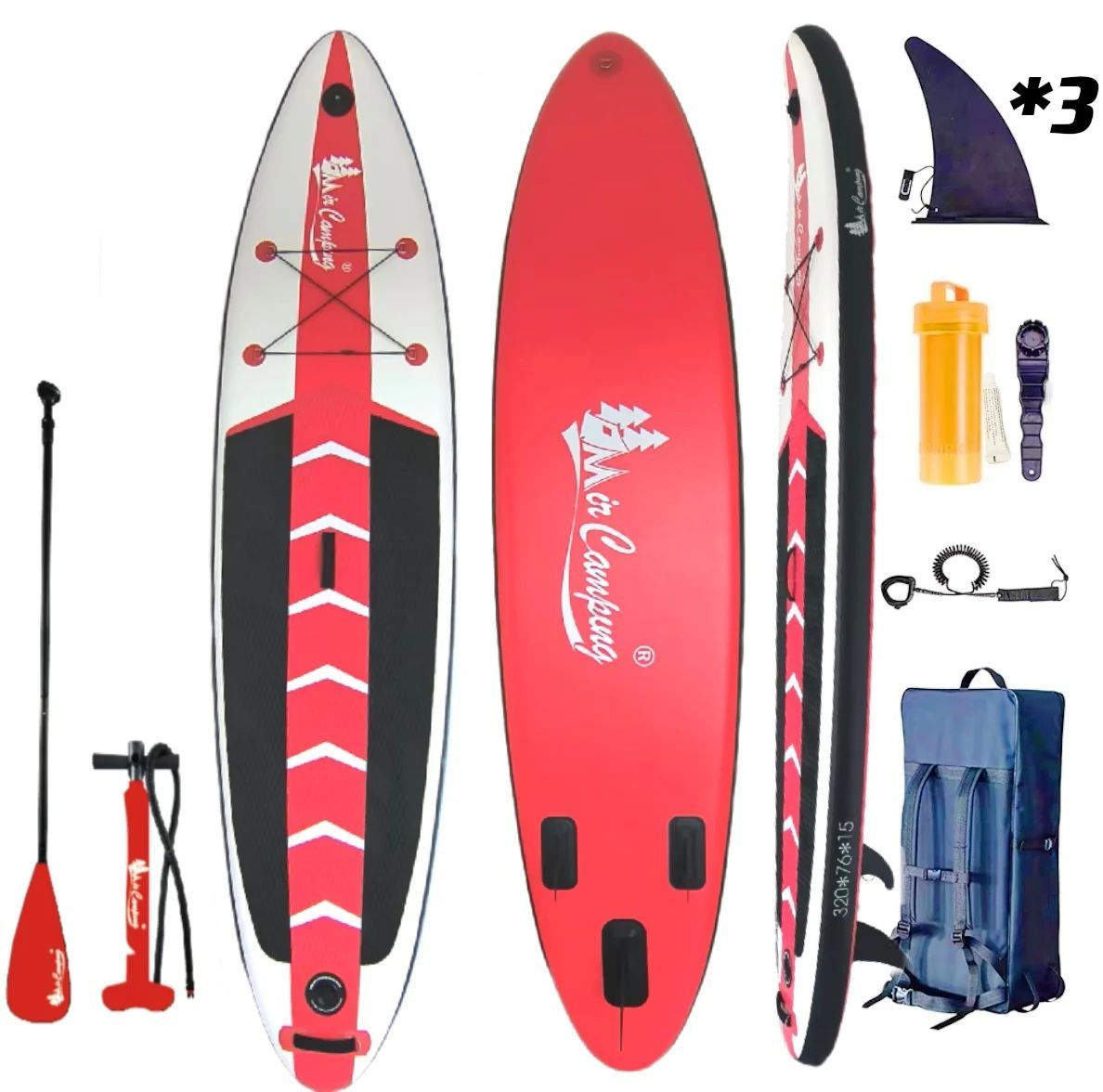 

SUP-борд Stand-Up Paddleboarding Надувная доска CRT138 красная, Красный
