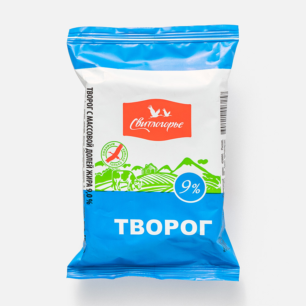 

Творог мягкий Свитлогорье 9% 180 г