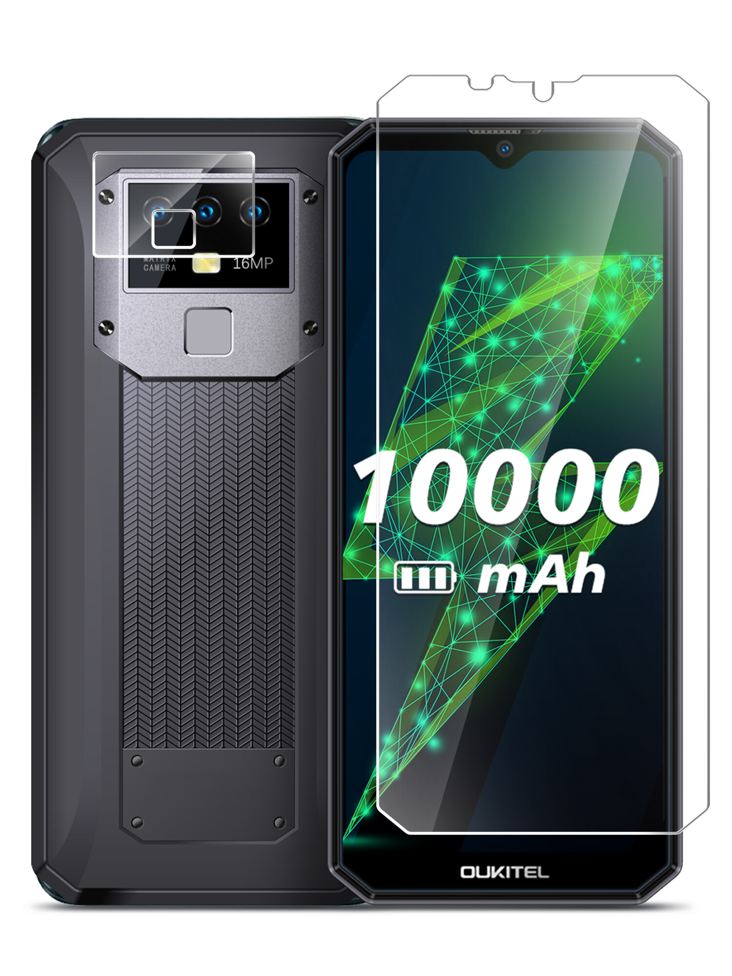 

Гибридное защитное стекло Brozo на экран и камеру Oukitel K15 Plus, Brozo, Oukitel K15 Plus