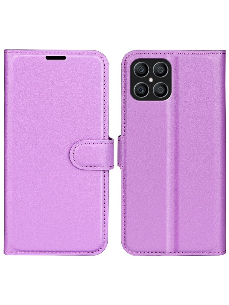 

Brodef Wallet Чехол книжка кошелек для Honor X8 фиолетовый