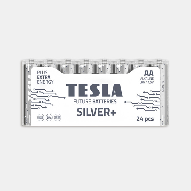 

Батарейки TESLA ENERGY AA SILVER, алкалиновые, 24шт, 410000004