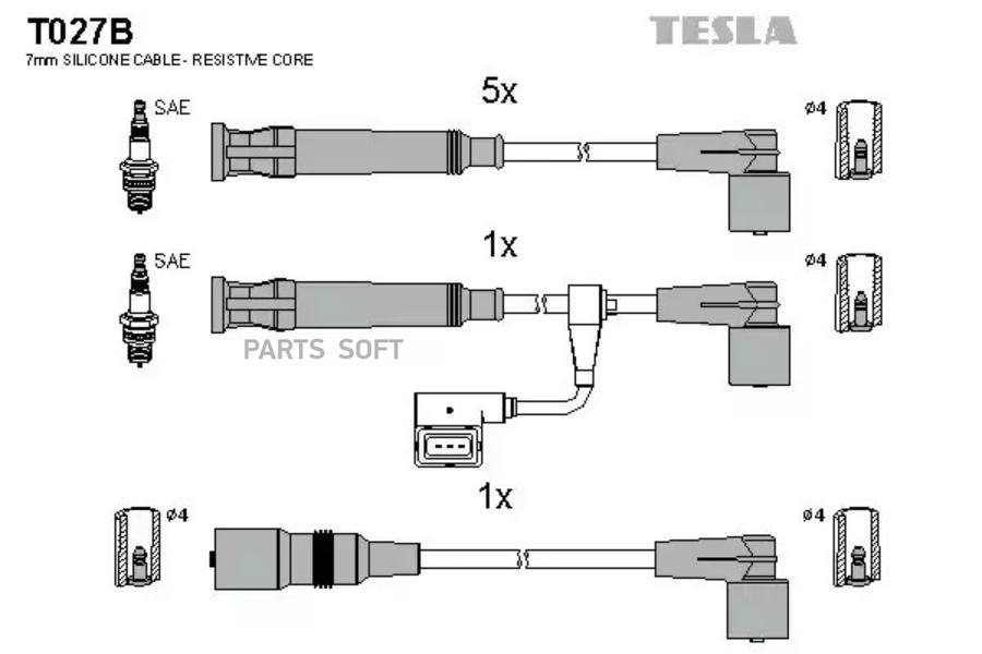 

T027B-TSL_к-кт проводов BMW E34 3.0/3.5 M30 85-95/E32 3.0-3.4 M30 86-88