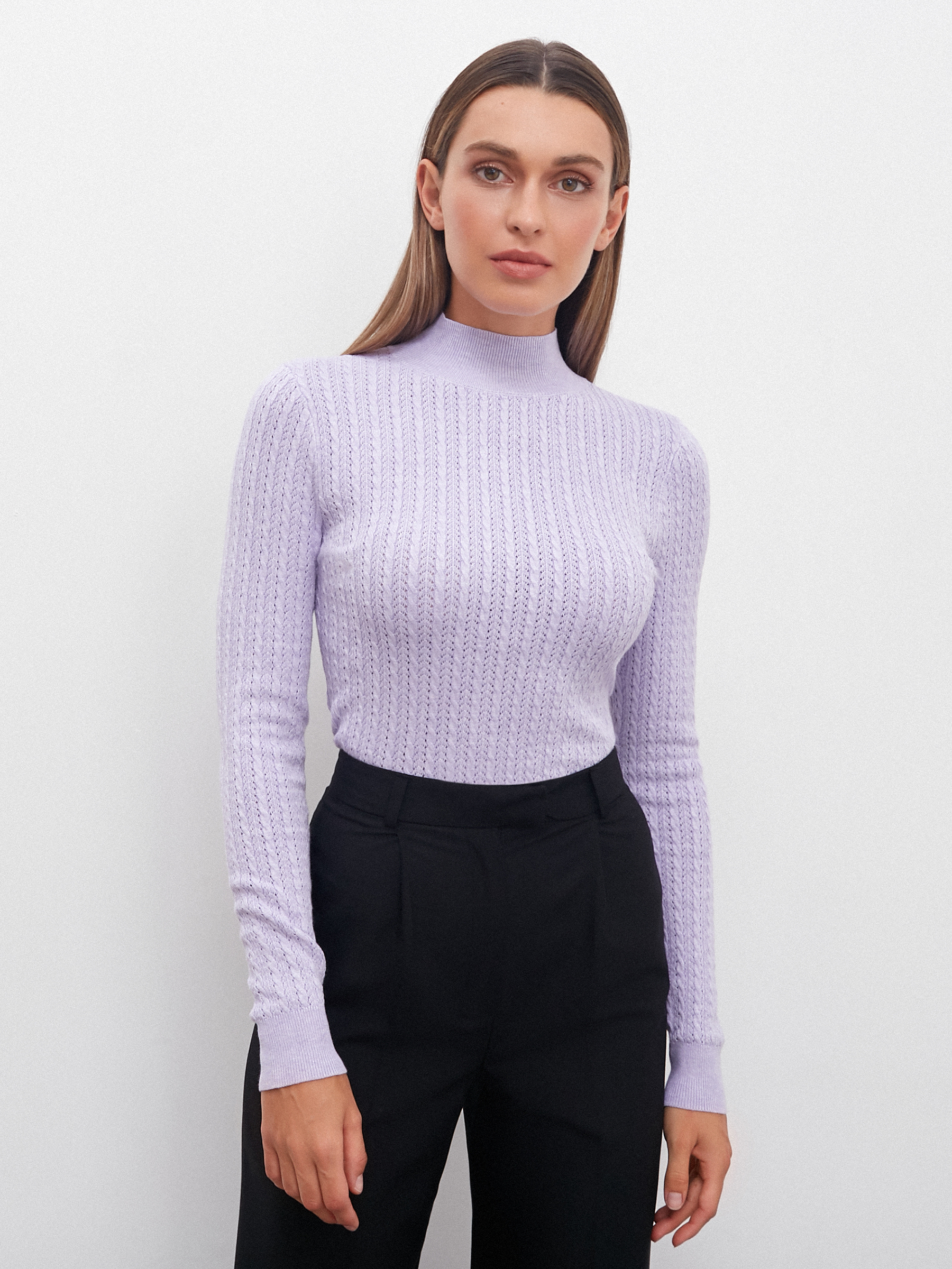 

Водолазка женская Consowear KTL 220632 сиреневая 40, KTL 220632