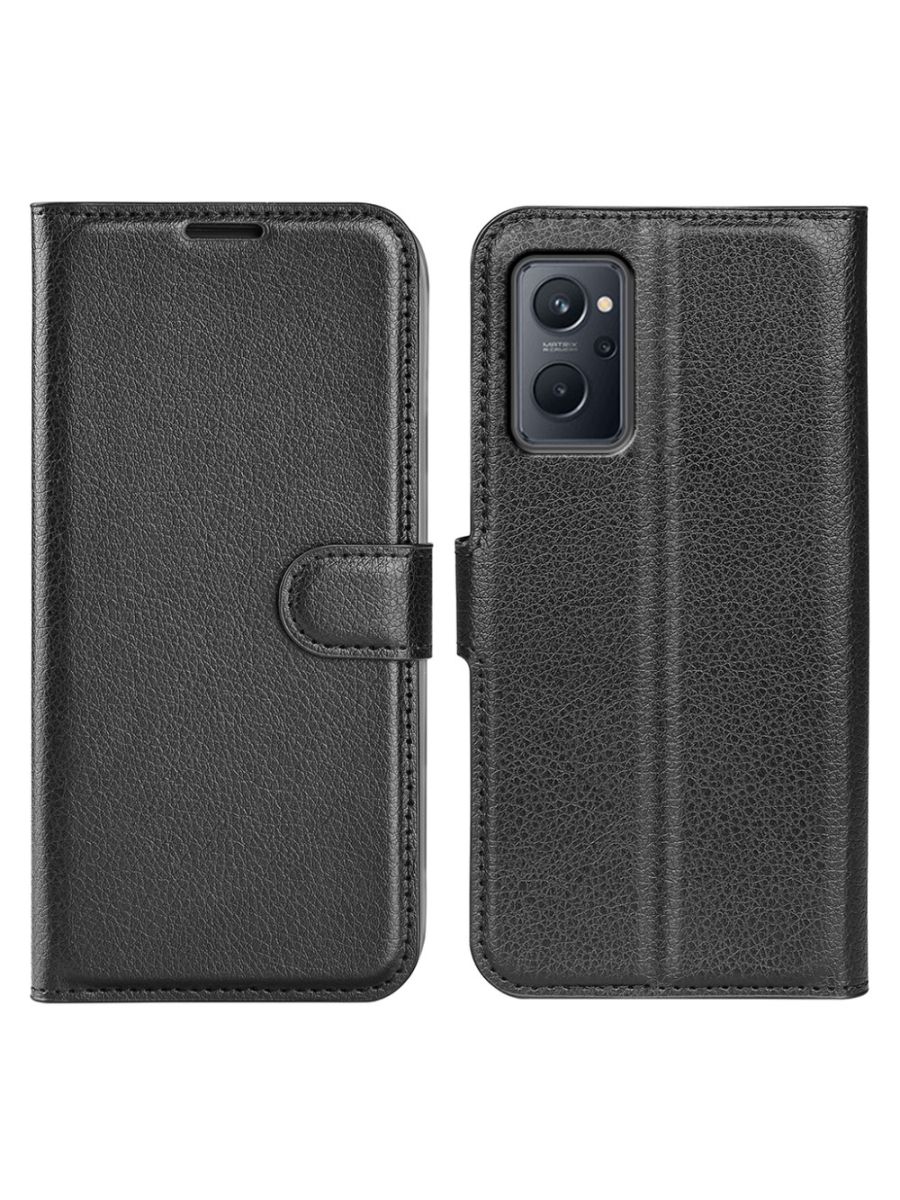 

Brodef Wallet Чехол книжка кошелек для Realme 9i черный
