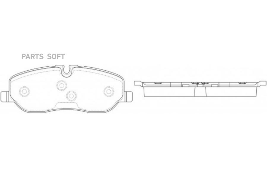 

Колодки тормозные передние (LR DISCOVERY III 04/ RANGE ROVER 02) BP47484