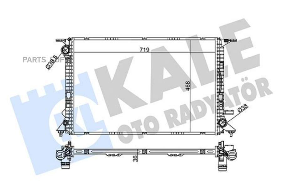 

KALE Радиатор двигателя AUDI A4 A5 A6 A7