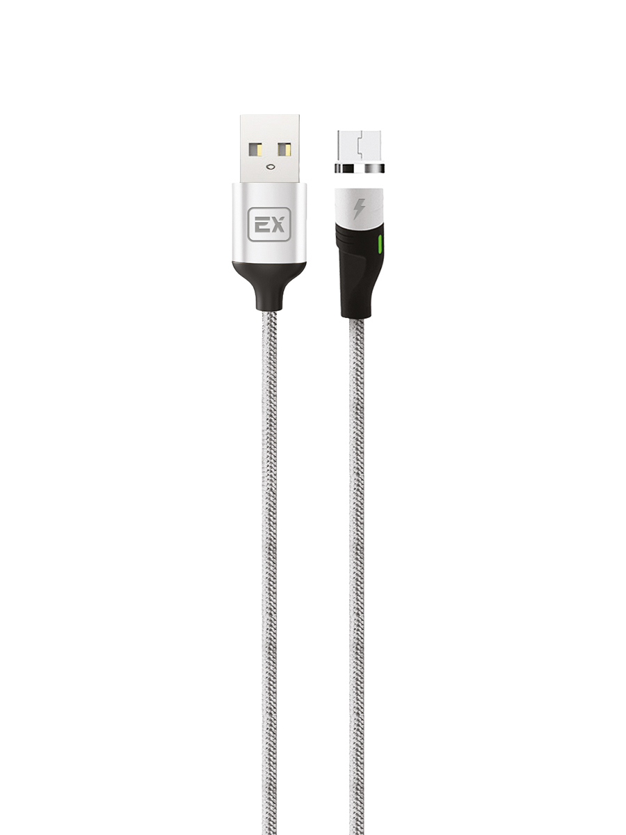 фото Кабель usb/micro usb exployd magnetic sonder ex-k-671 silver 1m