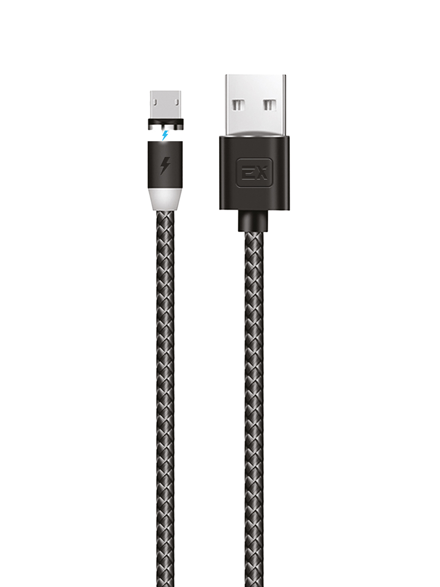 фото Кабель usb/micro usb exployd magnetic classic black 1m