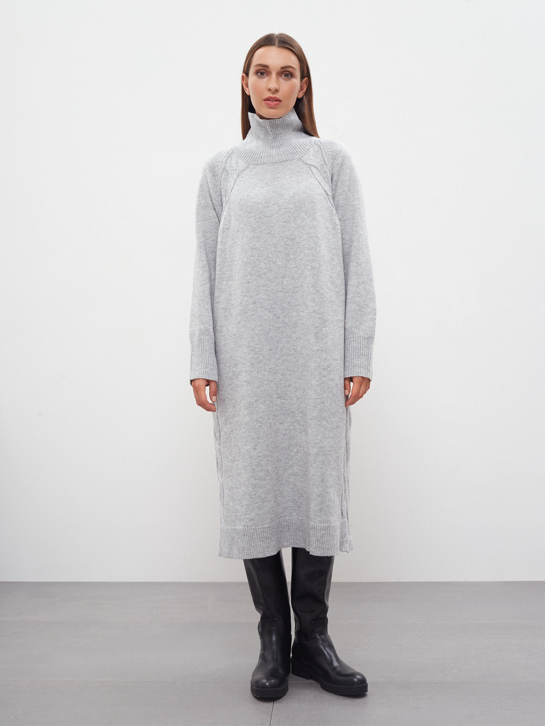 

Платье женское Consowear KDL 220654 серое 46-48, Серый, KDL 220654