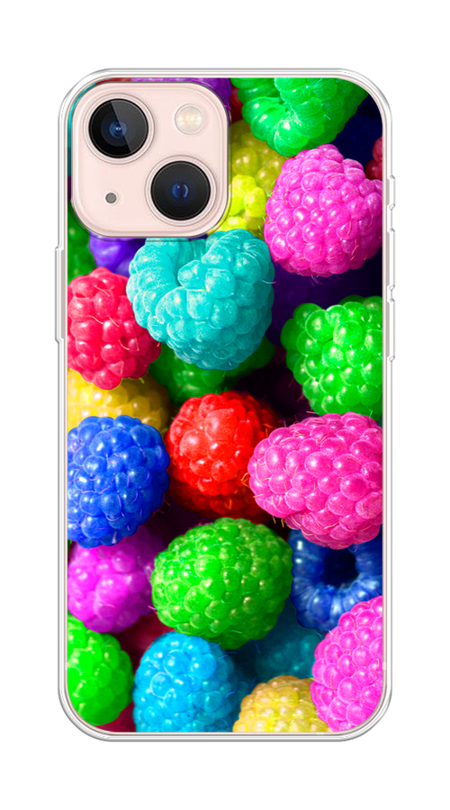 

Чехол на Apple iPhone 13 mini "Леденцовая малина", Фиолетовый;розовый;зеленый, 14150-1