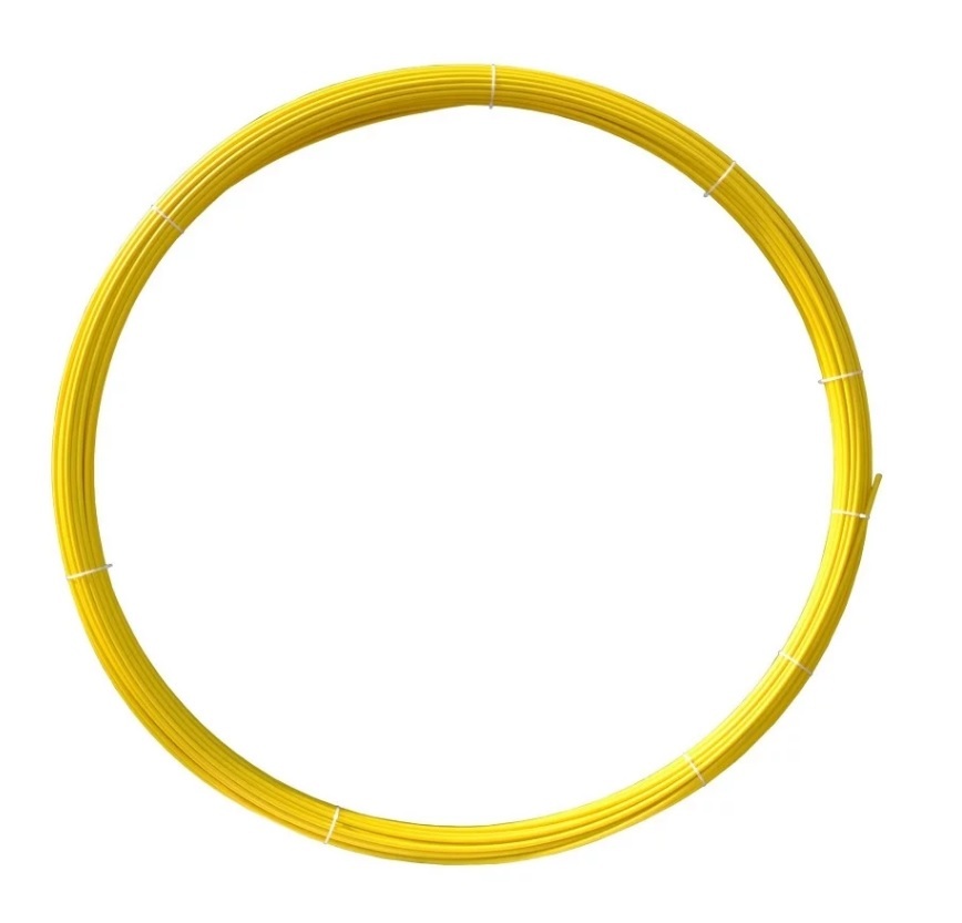 Протяжка для кабеля УЗК-кондуктор (запасной стеклопруток), 11 мм, 50 м, жёлтый мини протяжка для кабеля olmion