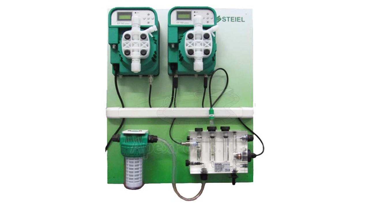

Контроллер рН и свободного хлора Steiel PNL EF162 pH + EF163 CL M370121003939, Белый;зеленый, PNL EF