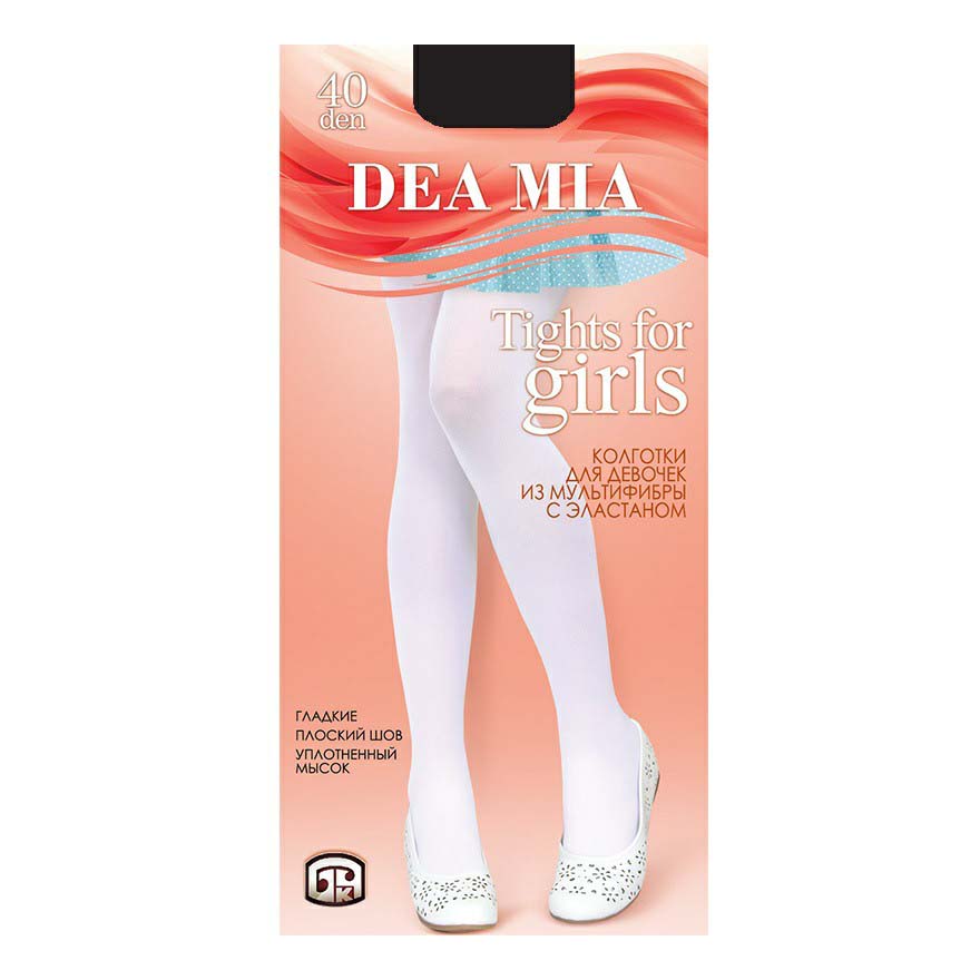 

Колготки детские Dea Mia, черный, р. 128