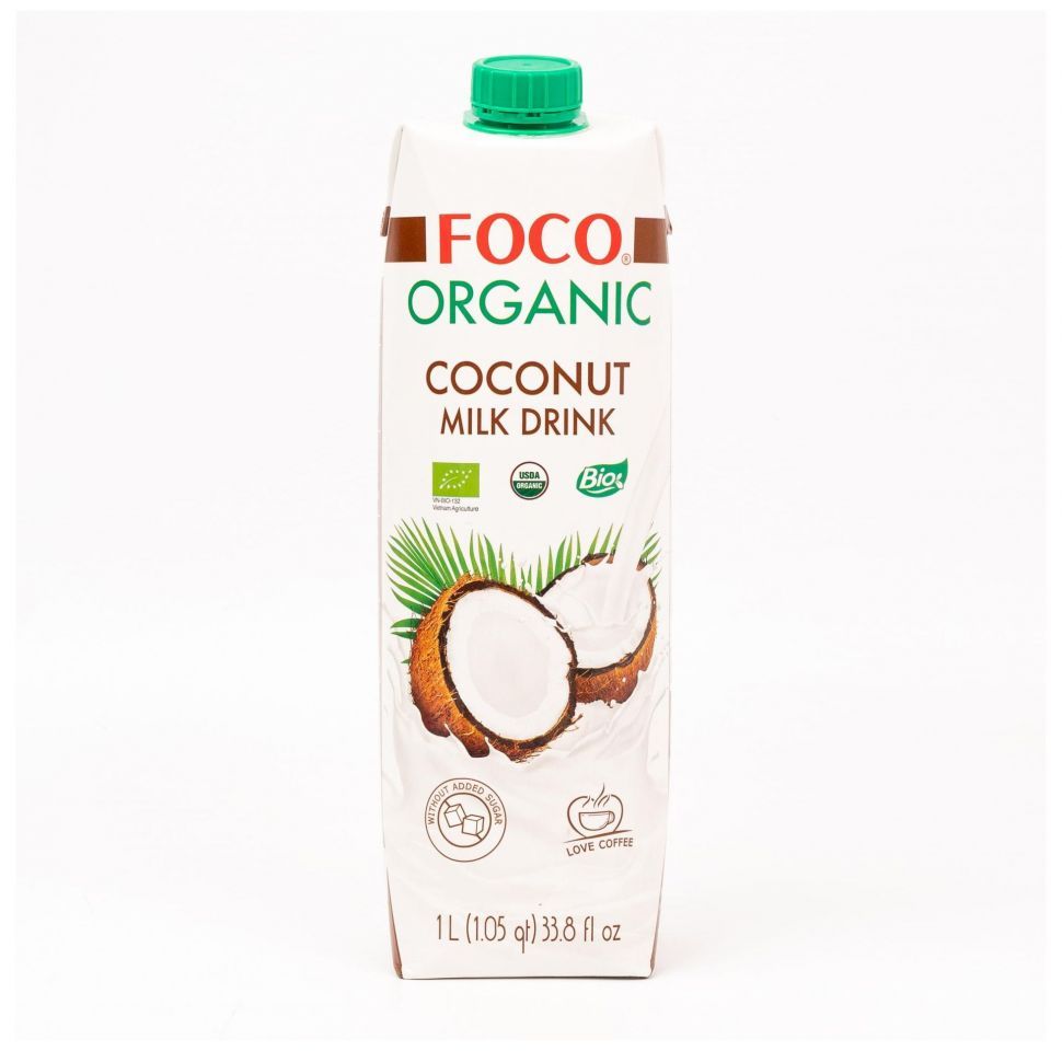 

Напиток растительный Foco Organic кокосовый, 1 л