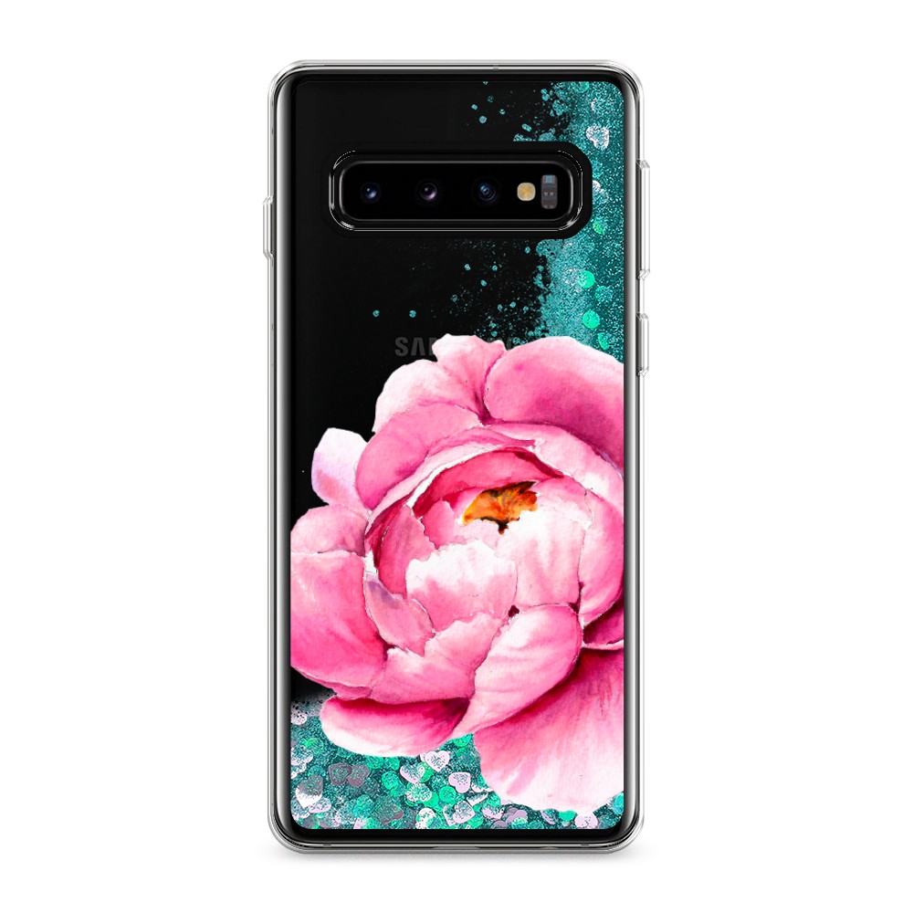 

Жидкий чехол с блестками "Прекрасный пион" на Samsung Galaxy S10, 27095-1