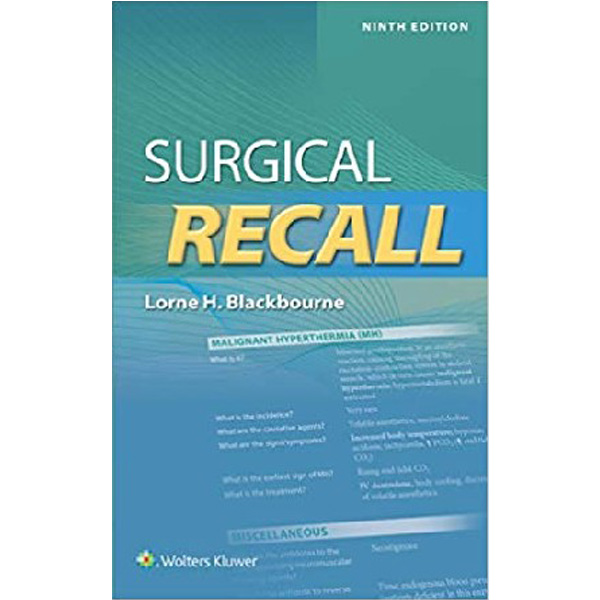 

Surgical Recall 9E (Int Ed) / Lorne Blackbourne