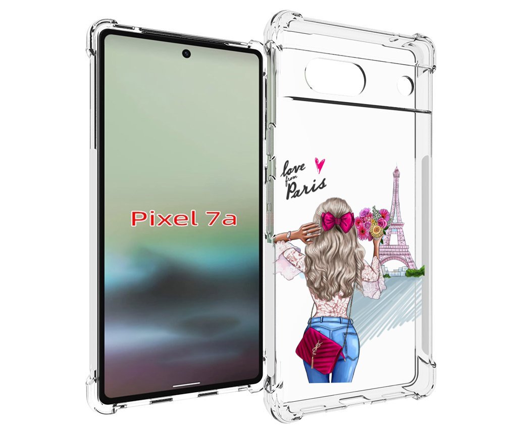 

Чехол MyPads Парижанка женский для Google Pixel 7A, Tocco