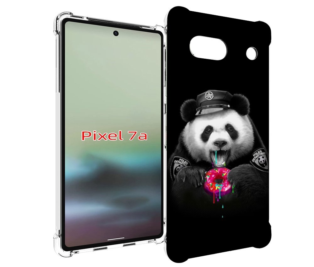 

Чехол MyPads Панда-с-пончиком для Google Pixel 7A, Tocco