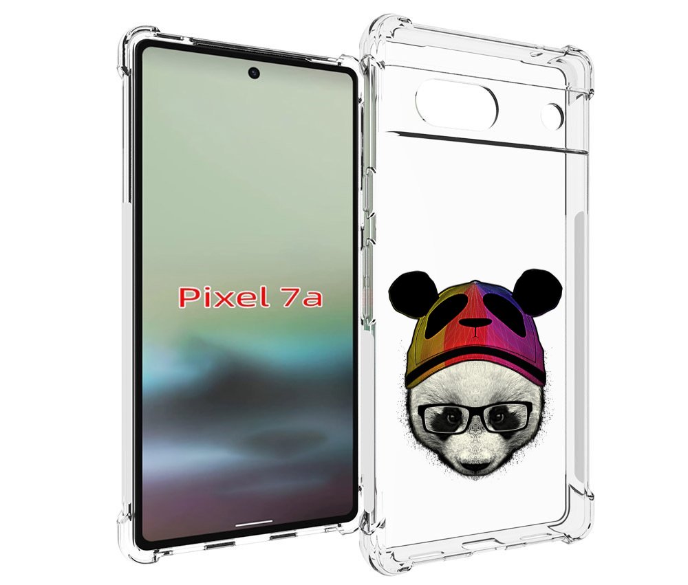 

Чехол MyPads Панда в шапке для Google Pixel 7A, Tocco