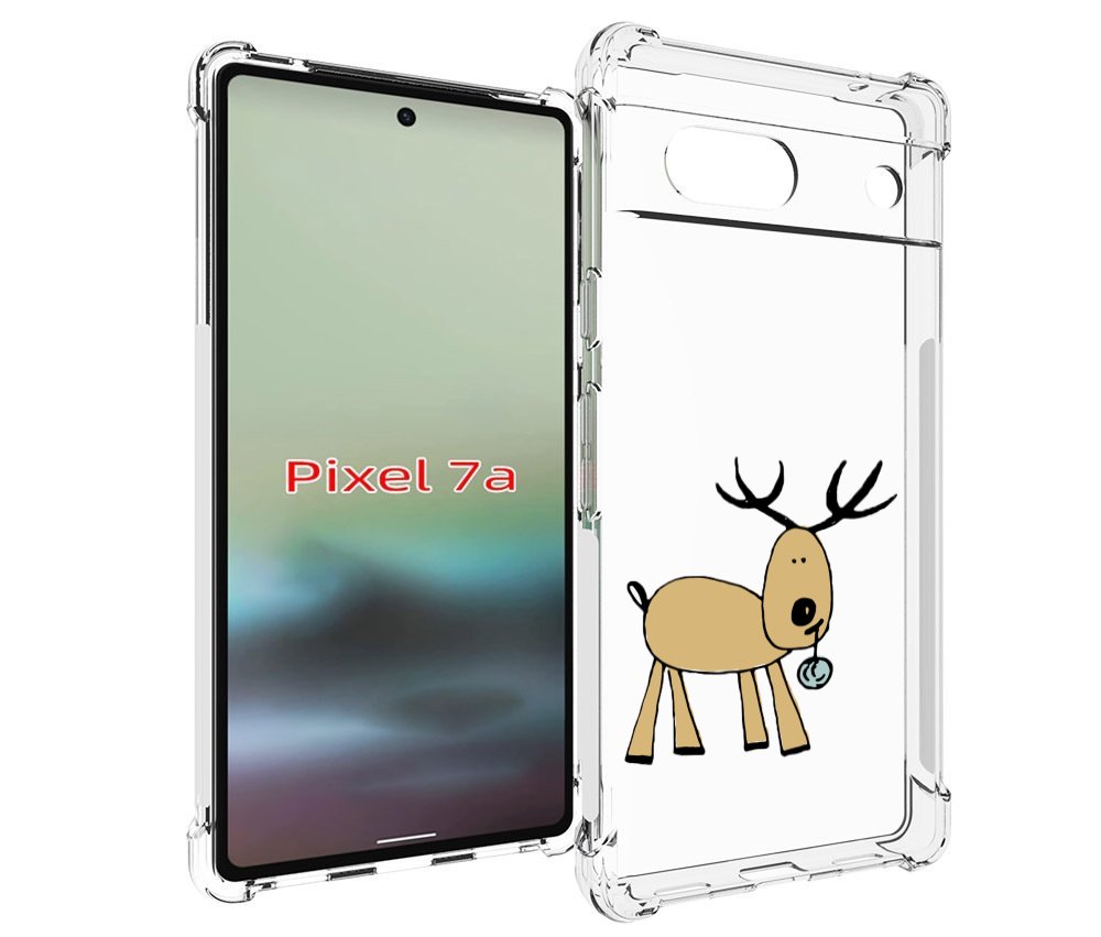 

Чехол MyPads Олень с шариком для Google Pixel 7A, Tocco
