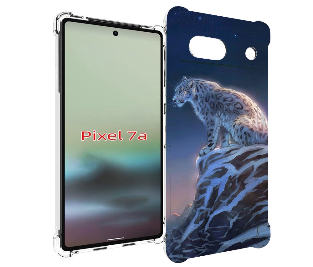 

Чехол MyPads Одинокий-Барс для Google Pixel 7A, Tocco