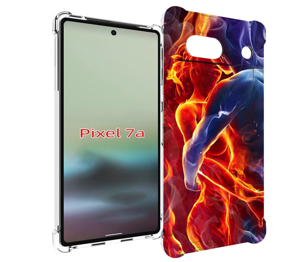 

Чехол MyPads Огонь-вода для Google Pixel 7A, Tocco